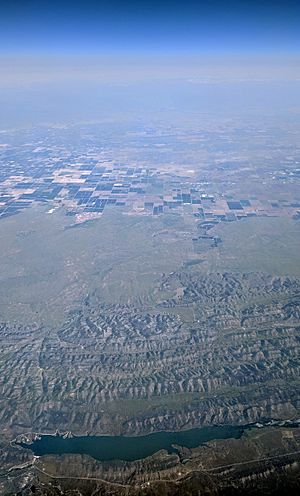 Stony Gorge Reservoir aerial