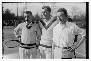 Vincent Richards, Bill Tilden and Bill Johnston at the 1922 Davis Cup