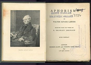 Walter Savage Landor 1