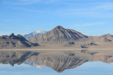 Winter at Bonneville Salt Flats