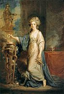 Angelica Kauffmann - Portrait of a Woman as a Vestal Virgin - WGA12100