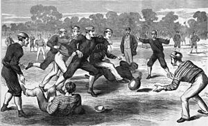 Australian Football Yarra Park 1874