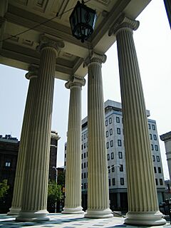 Columns outside the Basilica of the National Shrine of the Assumption of the Blessed Virgin Mary, Baltimore, Maryland - Sarah Stierch