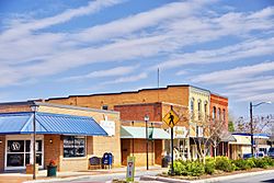 Commercial buildings on 1st Avenue (NC 16)