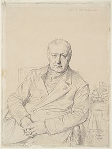 Delécluze portrait par Ingres