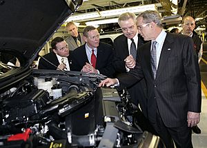 George Bush visit Kansas City Assembly