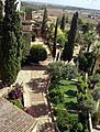 Jardines de La Galera de Badajoz desde la Torre de Espantaperros