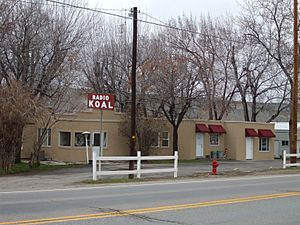 KOAL Radio studio in Carbonville