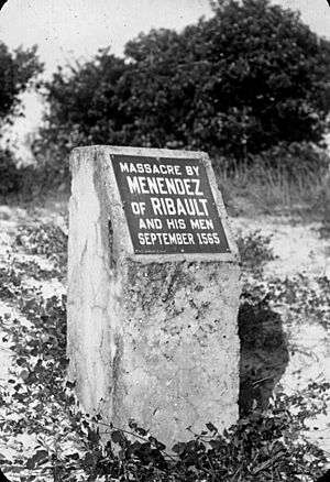 Massacre by menendez of ribault