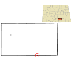 Location of Lehr, North Dakota