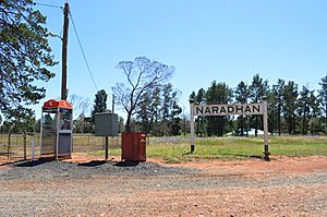 Naradhan Railway Station Sign 002