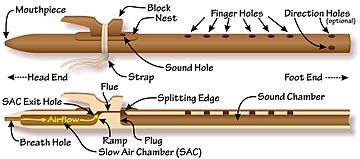 Native American flute Composite Anatomy