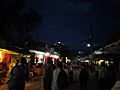 Night view of Maa Sharda Mandir from local market on 09-04-2019