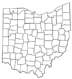 Location of Wauseon, Ohio