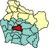 Location of the commune of Padre Las Casas in the Araucanía Region