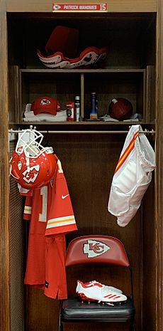 Patrick Mahomes locker