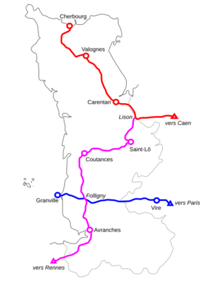 Réseau ferré de Manche