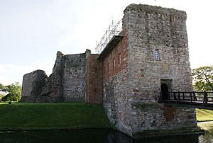 Rothesay Castle 20100926 view from NNE