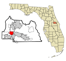 Location in Seminole County and the state of Florida