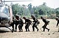 Thai Army soldiers boarding UH-1 1992