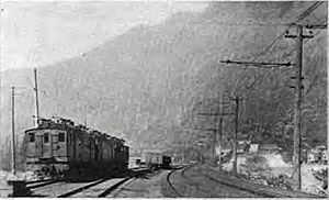 Wellington depot before the 1910 avalanche