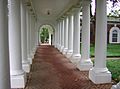 Western colonnade at courtyard, UVa 2004