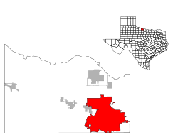 Location in the state of Texas