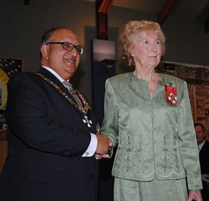 Yvette Corlett CNZM investiture