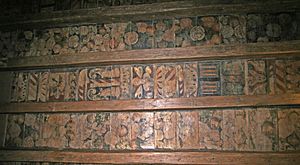 Aberdour Castle -17th century painted ceiling