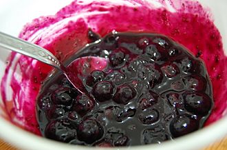 Blueberry sauce