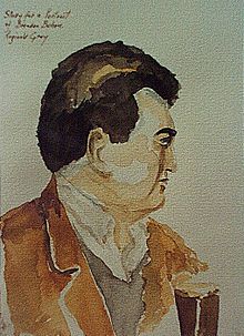 Brendan Behan.watercolour