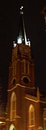 Cathedral Front at Night