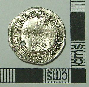 Charles I threepence obverse (FindID 559899)