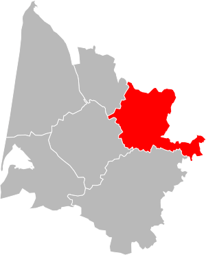 Location of Libourne in Gironde