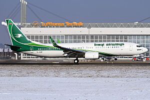 Iraqi Airways Boeing 737-81Z at Munich Airport