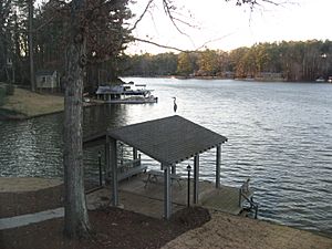 Lake Jodeco dock January 2007