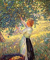 McNicoll,Helen Galloway-The Apple Gatherer