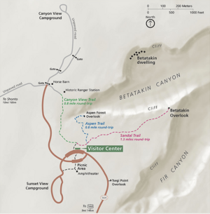 Navajo National Monument Map