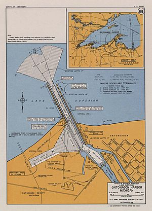 Ontonagon pier diagram