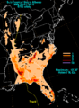 Rainfall totals Alberto 2018