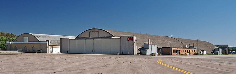 Riverside Hangars from west