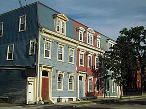 Row houses in Saint John