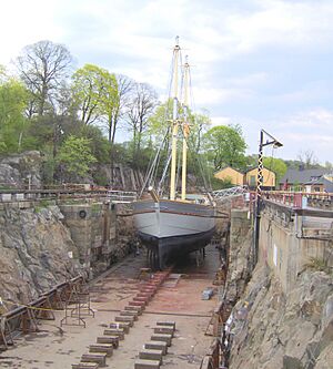 Stockholmsbriggen i Beckholmsdocka