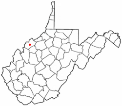 Location of Mineralwells, West Virginia