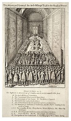 Wenceslas Hollar - Trial of Laud (State 2)