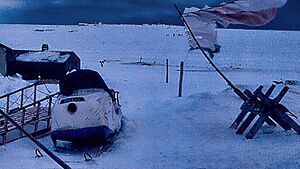 Winter Scene in Hooper Bay