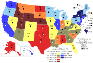 2004US election map