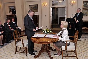 Anthony Albanese swearing-in 2013