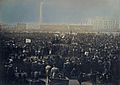 Chartist meeting on Kennington Common by William Edward Kilburn 1848 - restoration1