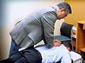 Chiropractic spinal adjustment